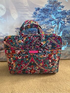 Vera Bradley Pink Floral Quilted Travel Tote